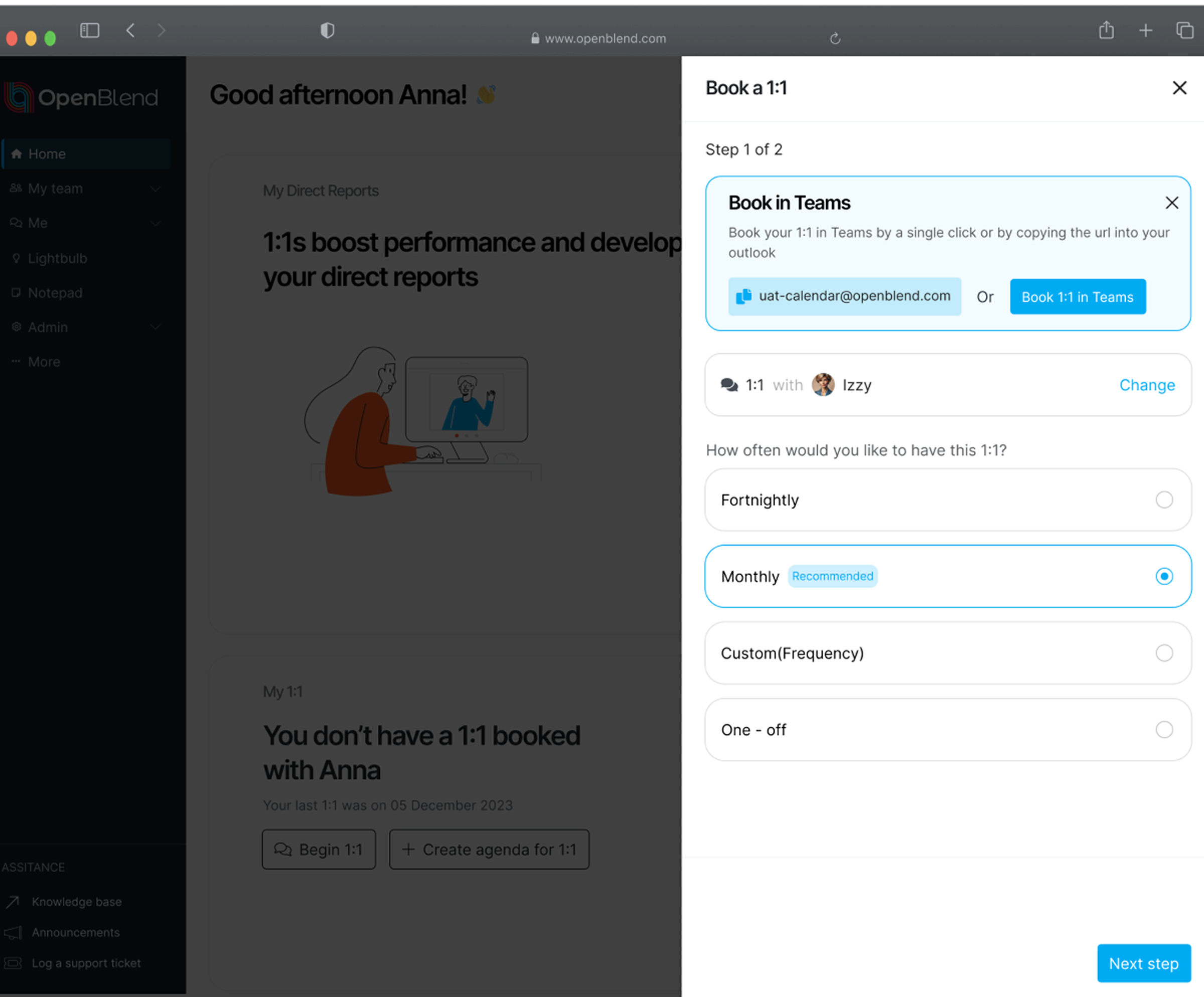 Revitalised homepage
